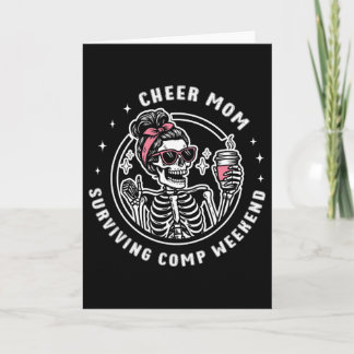 Carte Encourage Maman Survivre Comp Week-end Cheerleadin