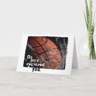 Carte encouragement au basket-ball