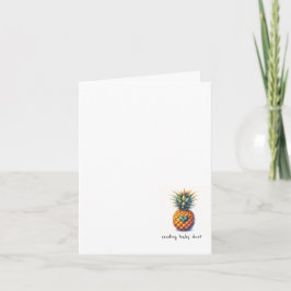 Carte Encouragement au transfert d'Embryo/IVF à l'ananas