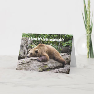 Carte Encouragement/ Bien S'Entendre Ours Animal