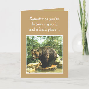 Carte Encouragement Bon Choix Décision Amusants Ours