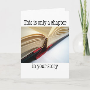 Carte Encouragement - Chapitre dans votre histoire