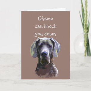 Carte Encouragement Chemo peut vous abattre.