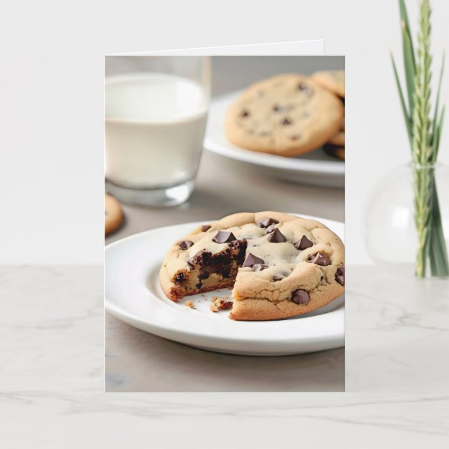Carte Encouragement Cookies de chips au chocolat (Devant)
