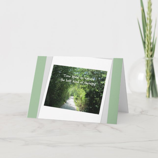 Carte Encouragement de la thérapie naturelle (Devant)