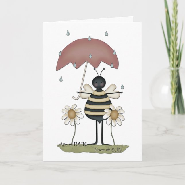 Carte Encouragement des abeilles (Devant)