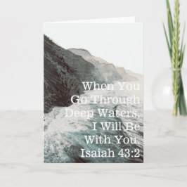 Carte Encouragement d'Isaïe (blanc à l'intérieur)