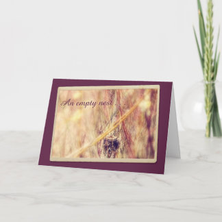 Carte Encouragement du nid vide