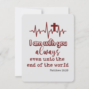Carte Encouragement KJV Jesus Citation Christian