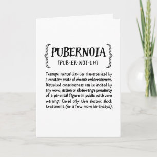 Carte Encouragement parental Ado, humoristique - Puberno
