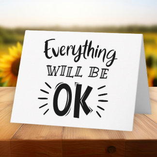 Carte Encouragement Penser à vous Amour de l'amitié