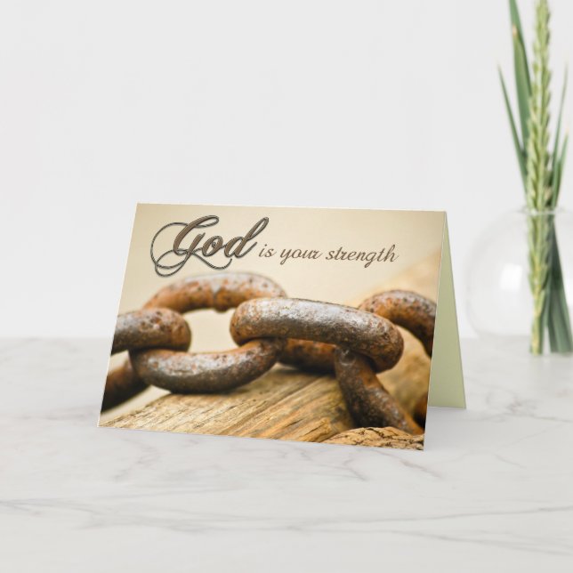 Carte Encouragement pour la force (Devant)