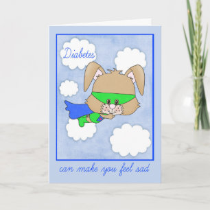 Carte Encouragement pour l'enfant avec du diabète