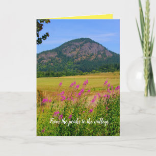 Carte Encouragement, scène de la nature, vos propres mot