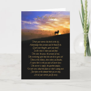 Carte Encouragement Spirituel Du Cheval Ne Vous Inquiéte