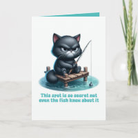 Endroit de pêche secret Drôle Sarcastique Chat noi