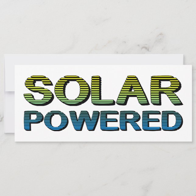 Carte énergie solaire (Devant)