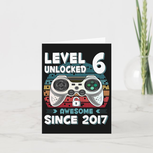 Carte Enfant Anniversaire de 6 ans Fils Garçon Amusant J (Devant)