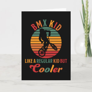Carte Enfant BMX Comme Un Enfant Régulier Mais Cadeau De