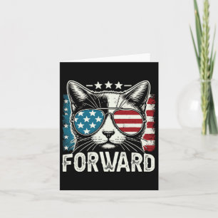 Carte Enfant Chat Lady Kamala Harris Forward 2024 Elec