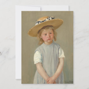 Carte Enfant dans un Casquette de paille   Mary Cassatt