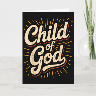 Carte Enfant de Dieu Foi chrétienne