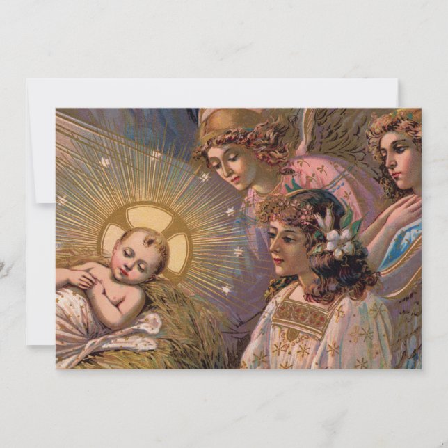 Carte enfant de Noël ou invitation (Devant)