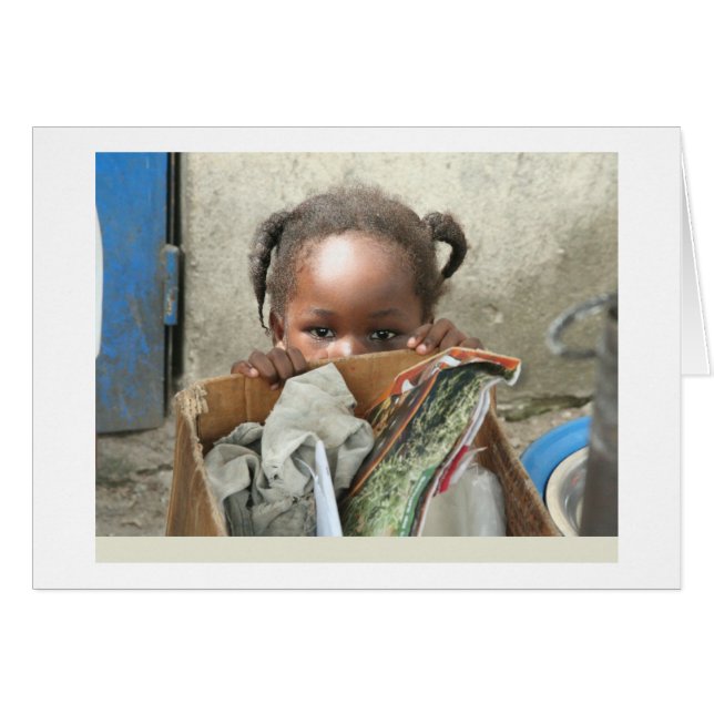 Carte, "enfant de piaulement, Côte d'Ivoire, (Devant Horizontal)