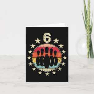 Carte Enfants 6e anniversaire Bowling 6 ans Bowling nais