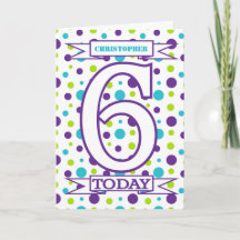 Enfants 6e anniversaire Salutations