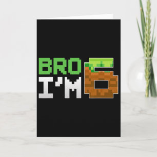 Carte Enfants 6ème Anniversaire Garçon Frère Je Suis 6 A