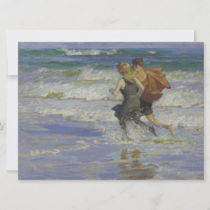 Carte Enfants à la plage (par Edward Henry Potthast)