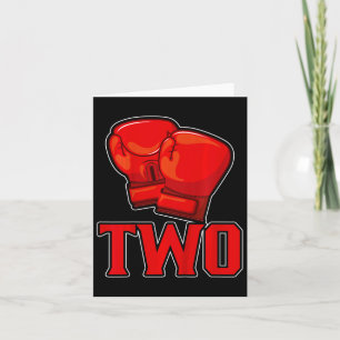 Carte Enfants Boxe 2e anniversaire Deux ans Anniversaire