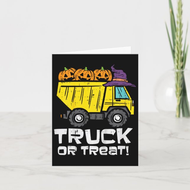 Carte Enfants Camion De Pompage Ou De Traitement Costume (Devant)