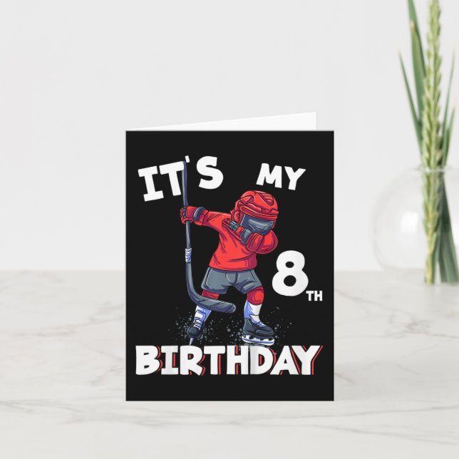 Carte Enfants C'est mon 8e anniversaire 8 ans Bi de hock (Devant)