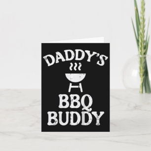 Carte Enfants Daddys Bbq Buddy Cute Barbecue Family Matc