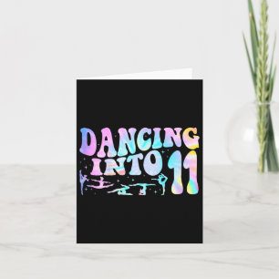 Carte Enfants dansant pour leurs 11 ans Anniversaire 11 