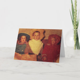 Carte Enfants d'époque en costume, Halloween