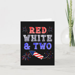 Carte Enfants Enfants 2e anniversaire Juillet 4 American