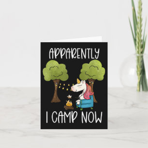 Carte Enfants Glamping Gear Unicorn Camping Girls Camp