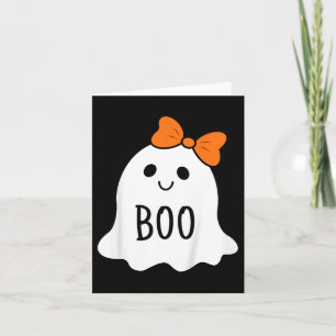 Carte Enfants Jeune Halloween Fantôme De Boo Avec Une Fi