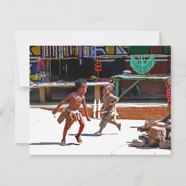 Carte Enfants jouant (Devant)