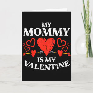 Carte Enfants Ma Maman Est Ma Saint-Valentin Bébé Garçon