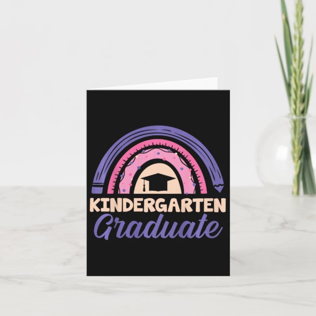 Carte Enfants Maternelle Diplôme Dernier Jour De L'École (Devant)