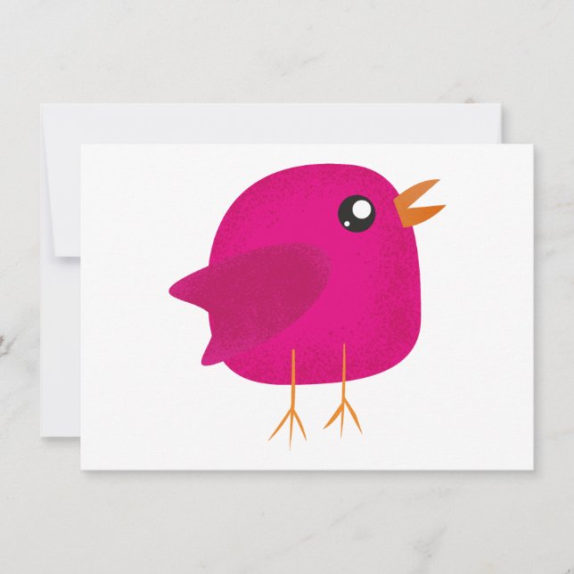 Carte Enfants mignonette birdy (Devant)