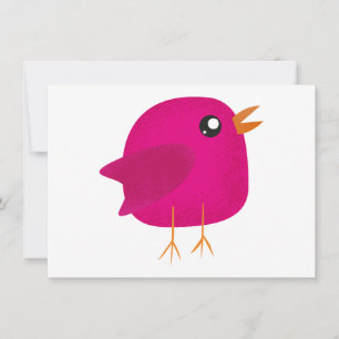 Carte Enfants mignonette birdy