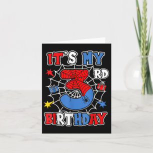 Carte Enfants Mon 3e anniversaire Spider ThParty 3 an