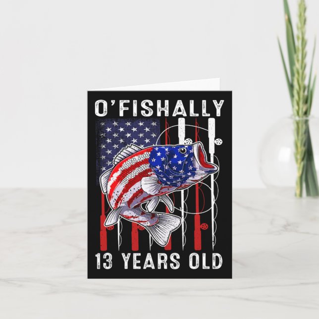 Carte Enfants O'poisson 13 ans Anniversaire 13e annivers (Devant)