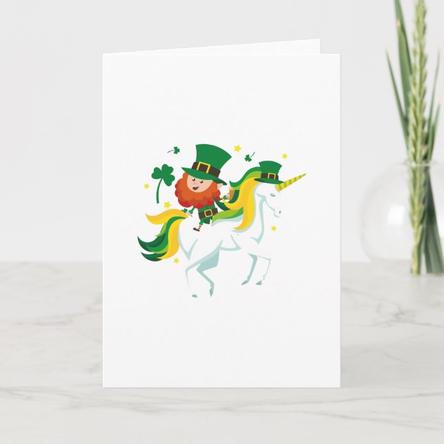 Carte Enfants ou fille de Jour de la Saint Patrick de (Devant)