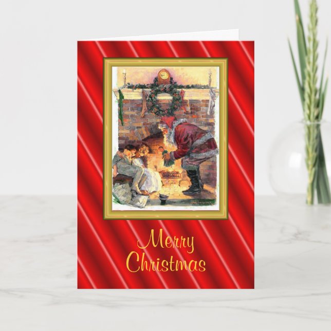 Carte Enfants père Noël (Devant)